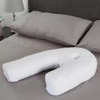 Memory Foam Side Sleeper Pillow with Ear Opening — product view 2