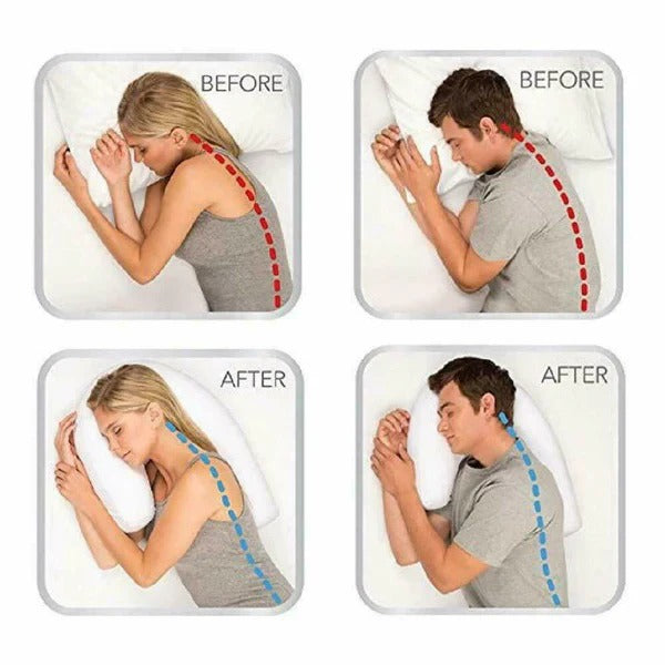 Memory Foam Side Sleeper Pillow with Ear Opening — product view 5
