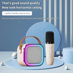 Rechargeable Mini Karaoke Speaker with Wireless Microphones — product view 4