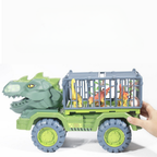 Dinosaur Toy Truck Playset Cage Vehicle Figure Set