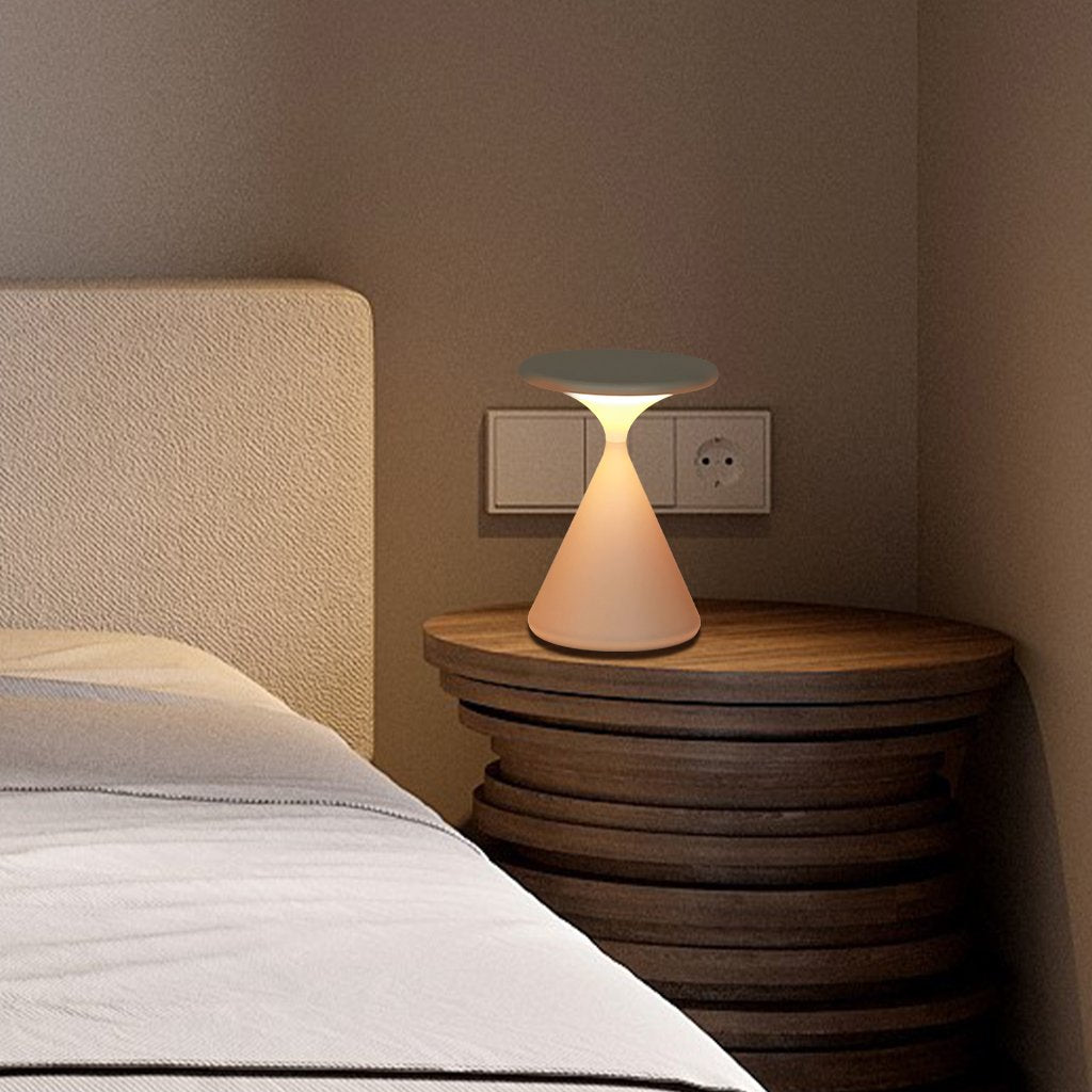 Hourglass LED Table Lamp, Rechargeable Touch-Dimming Light - product view 6