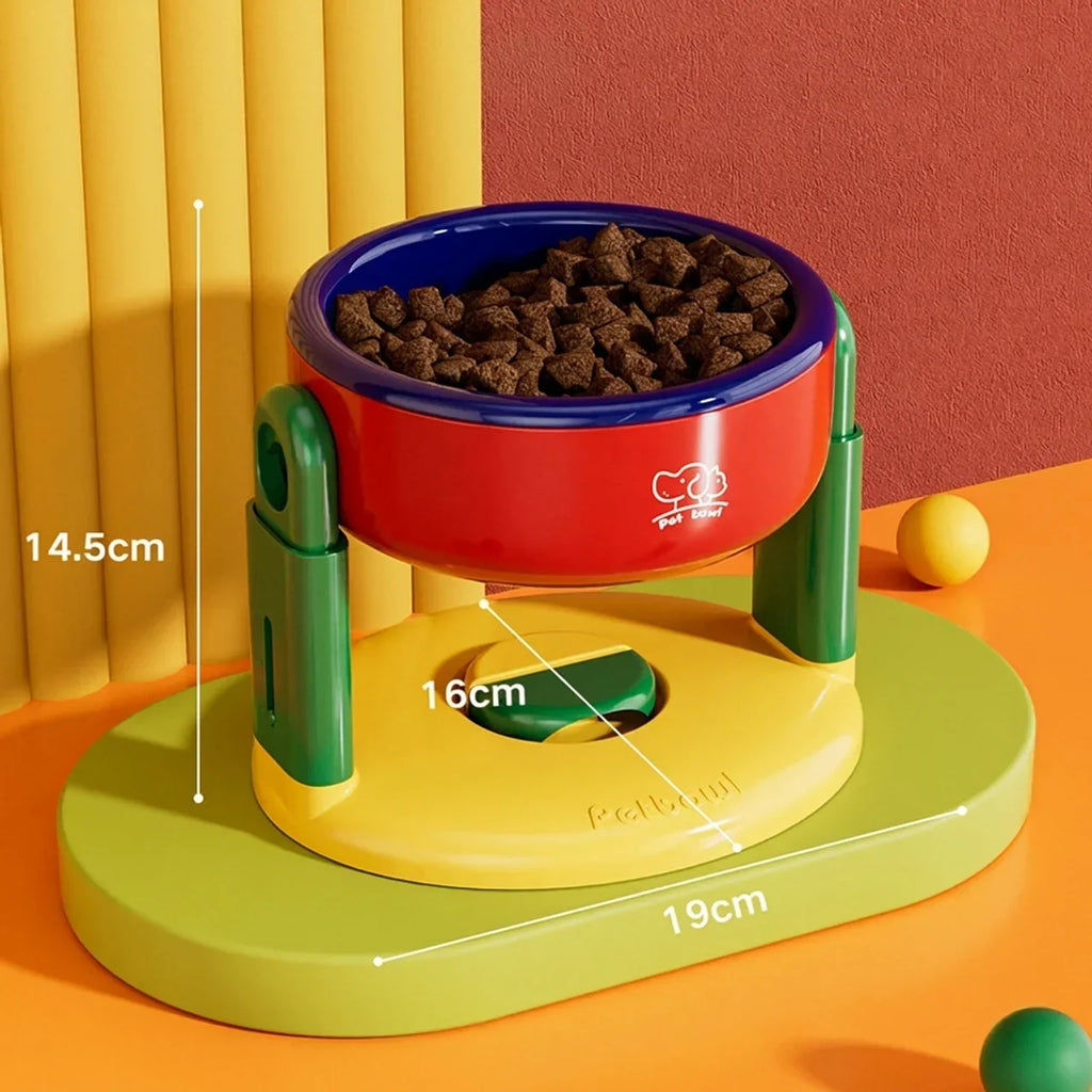 Adjustable Elevated Pet Feeding Bowl with Anti-Slip Suction Base — product view 3