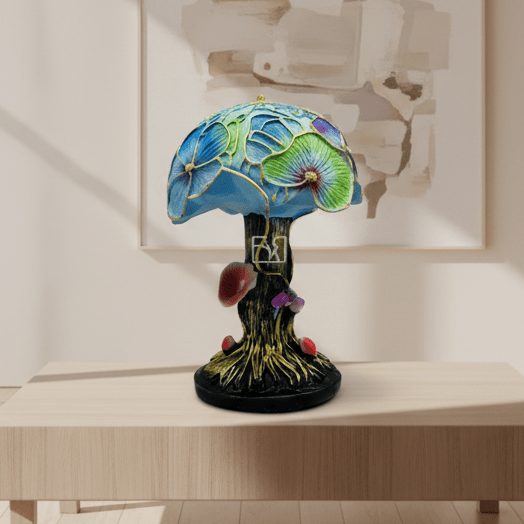 Decorative Mosaic-Style Accent Lamp, Battery-Powered Warm Light — product view 5