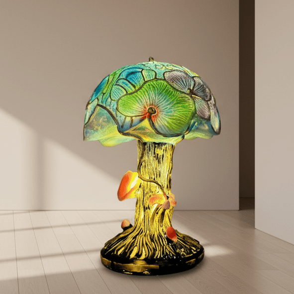 Decorative Mosaic-Style Accent Lamp, Battery-Powered Warm Light — product view 8