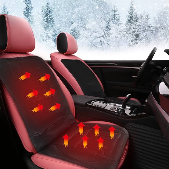 12V Heated Car Seat Cover, 45W with Securing Hooks — product view 4