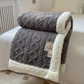 Sherpa Throw Blanket — Charcoal