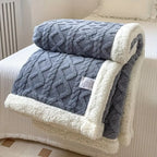 Sherpa Throw Blanket — Blue Berry