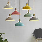 Industrial Metal Pendant Light, Retro Single-Bulb Ceiling Lamp — product view 10