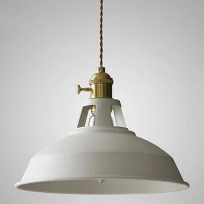 Industrial Metal Pendant Light, Retro Single-Bulb Ceiling Lamp — product view 13