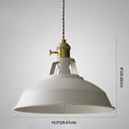 Industrial Metal Pendant Light, Retro Single-Bulb Ceiling Lamp — product view 14