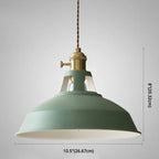 Industrial Metal Pendant Light, Retro Single-Bulb Ceiling Lamp — product view 16