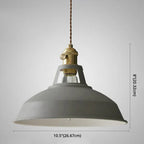 Industrial Metal Pendant Light, Retro Single-Bulb Ceiling Lamp — product view 17