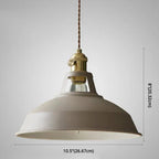 Industrial Metal Pendant Light, Retro Single-Bulb Ceiling Lamp — product view 18