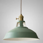 Industrial Metal Pendant Light, Retro Single-Bulb Ceiling Lamp — product view 3