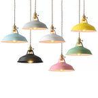 Industrial Metal Pendant Light, Retro Single-Bulb Ceiling Lamp — product view 6