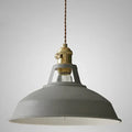 Industrial Metal Pendant Light, Retro Single-Bulb Ceiling Lamp — product view 1