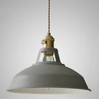Industrial Metal Pendant Light, Retro Single-Bulb Ceiling Lamp — product view 1