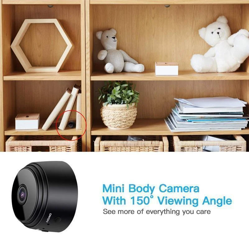 1080p Wi-Fi Mini Security Camera with Infrared Night Vision — product view 2