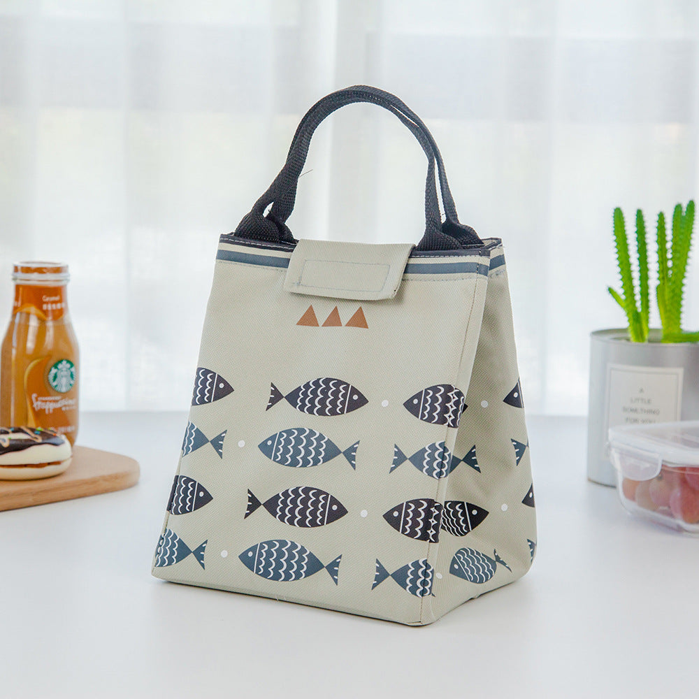 Patterned Insulated Lunch Bag