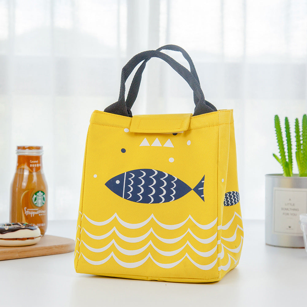 Patterned Insulated Lunch Bag