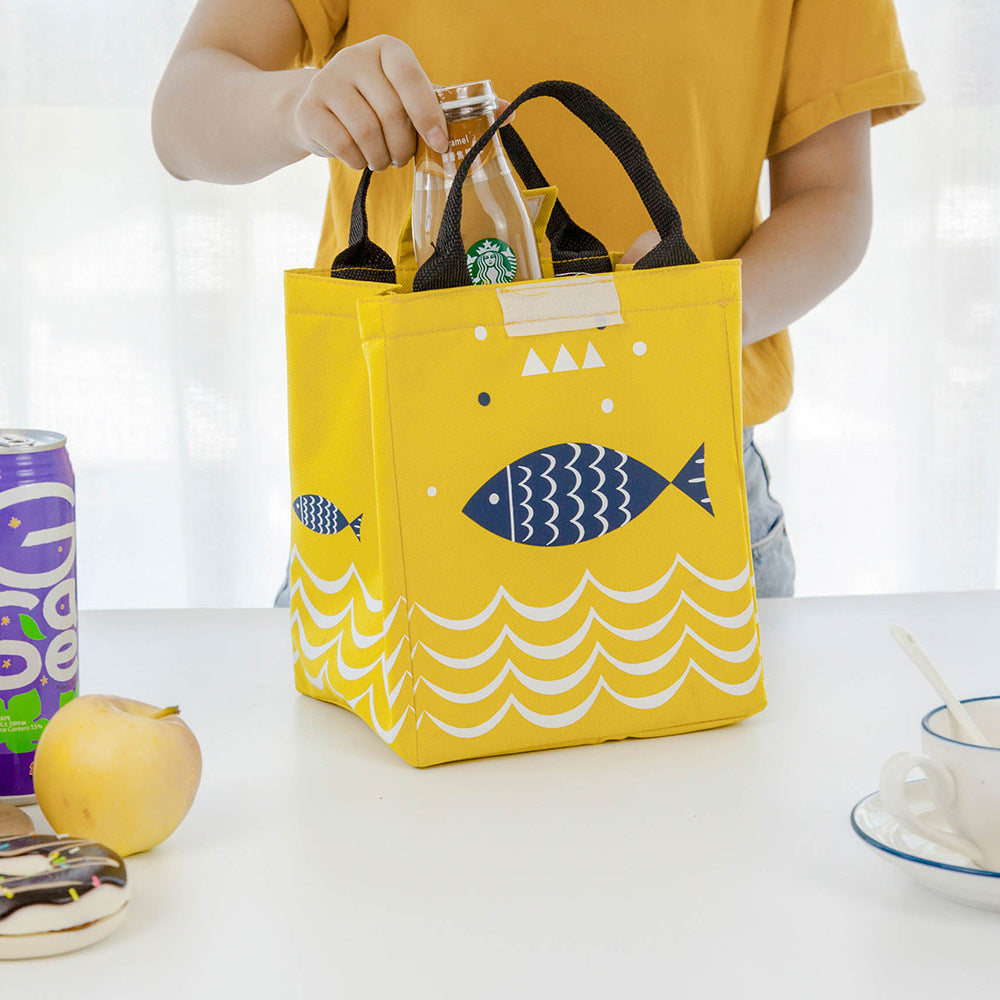 Patterned Insulated Lunch Bag