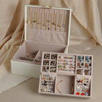 Jewelry Box Organiser 2 Layer Storage Case Tray
