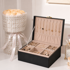 Jewelry Box Organiser 2 Layer Storage Case Tray