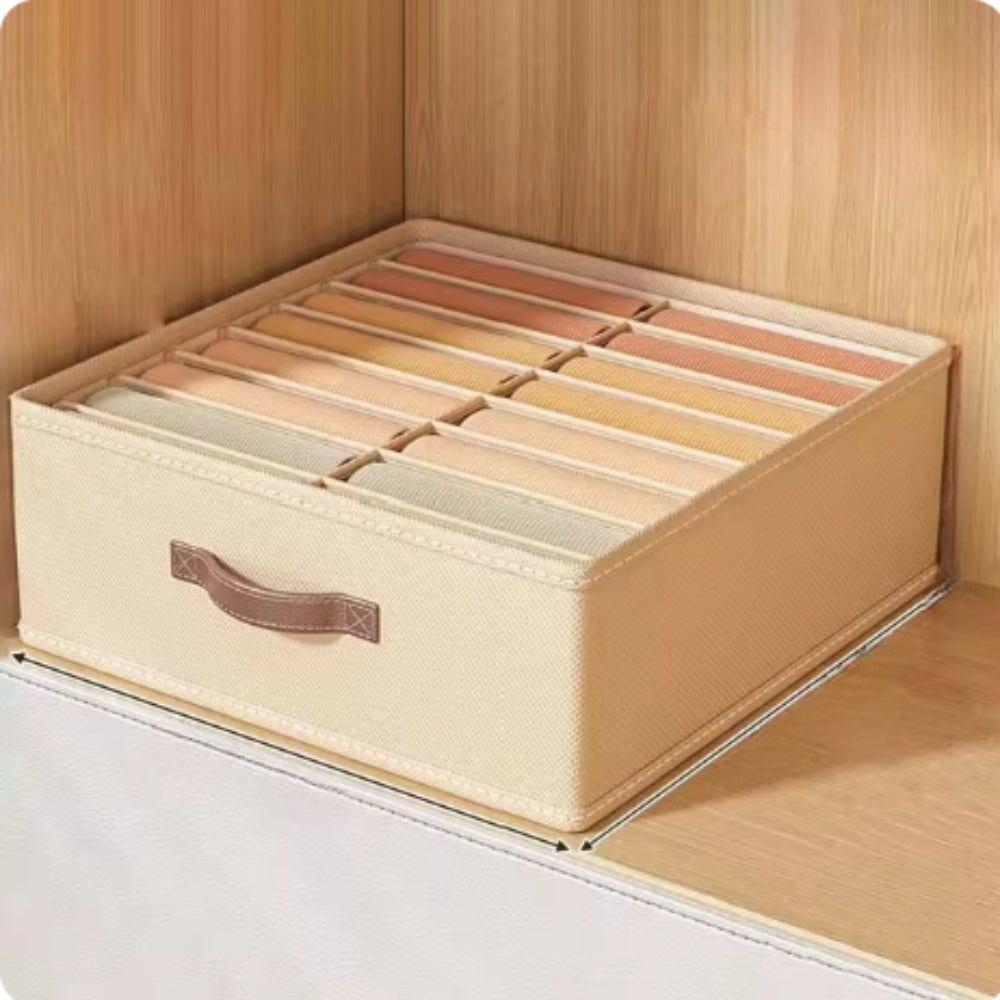 Fabric Compartment Storage Organiser with Pull Handle – image 8