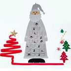 Felt Santa Advent Calendar with 24 Pockets