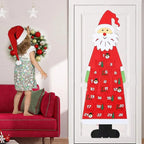 Felt Santa Advent Calendar with 24 Pockets