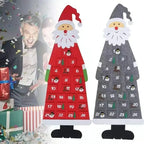 Felt Santa Advent Calendar with 24 Pockets