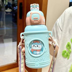 Children’s Insulated Stainless Steel Water Bottle with Straw