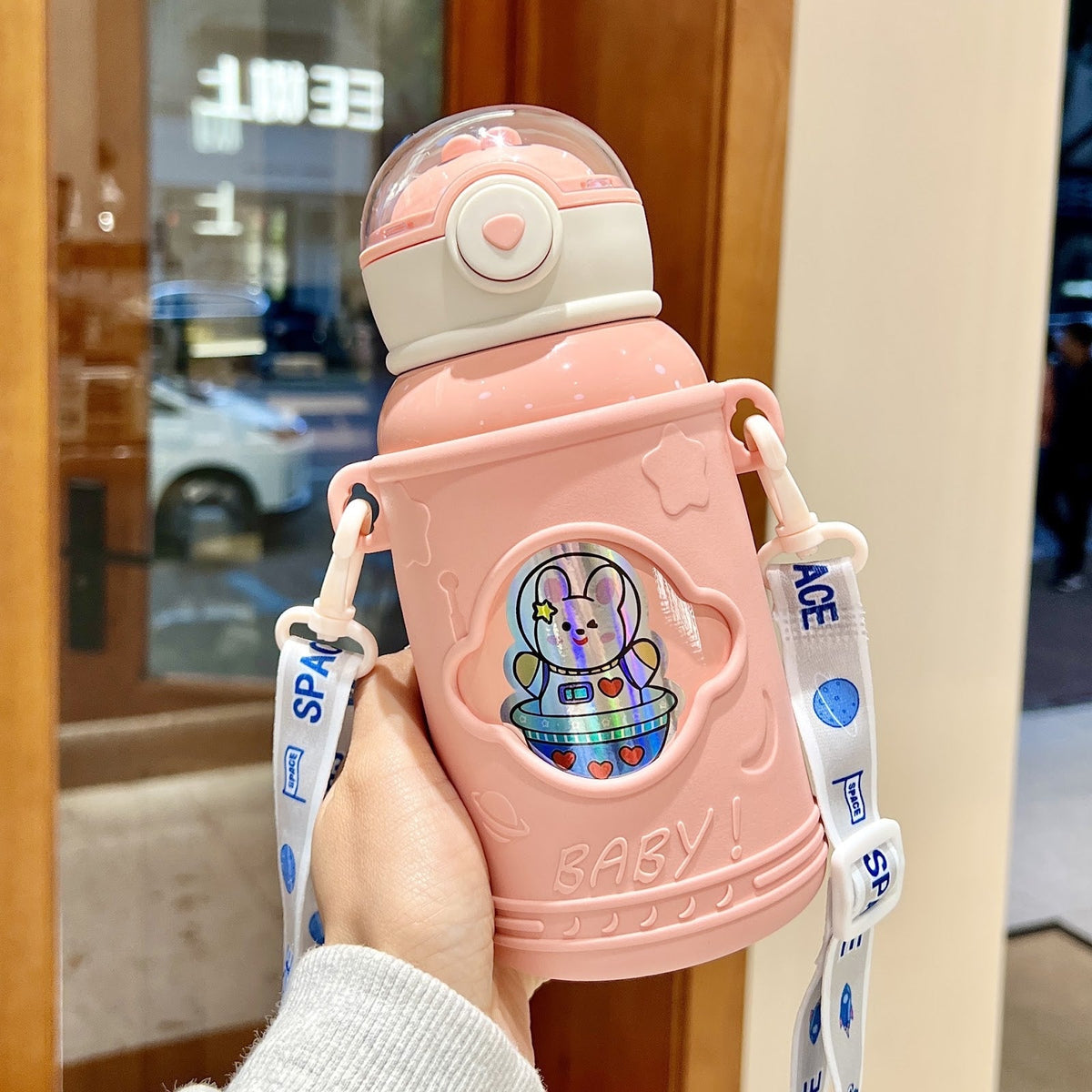 Children’s Insulated Stainless Steel Water Bottle with Straw