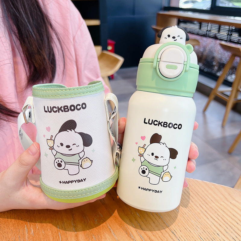 Children’s Insulated Stainless Steel Water Bottle with Straw