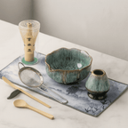 Spouted Ceramic Matcha Tea Set, 8 Pieces