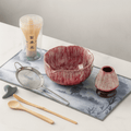 Spouted Ceramic Matcha Tea Set, 8 Pieces
