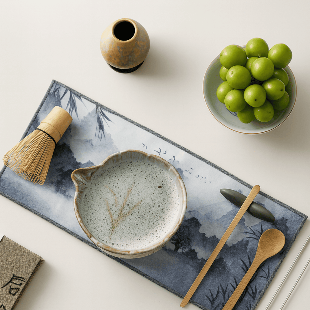 Spouted Ceramic Matcha Tea Set, 8 Pieces
