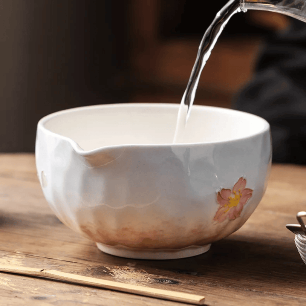 Cherry Blossom Matcha Tea Set, 5 Pieces