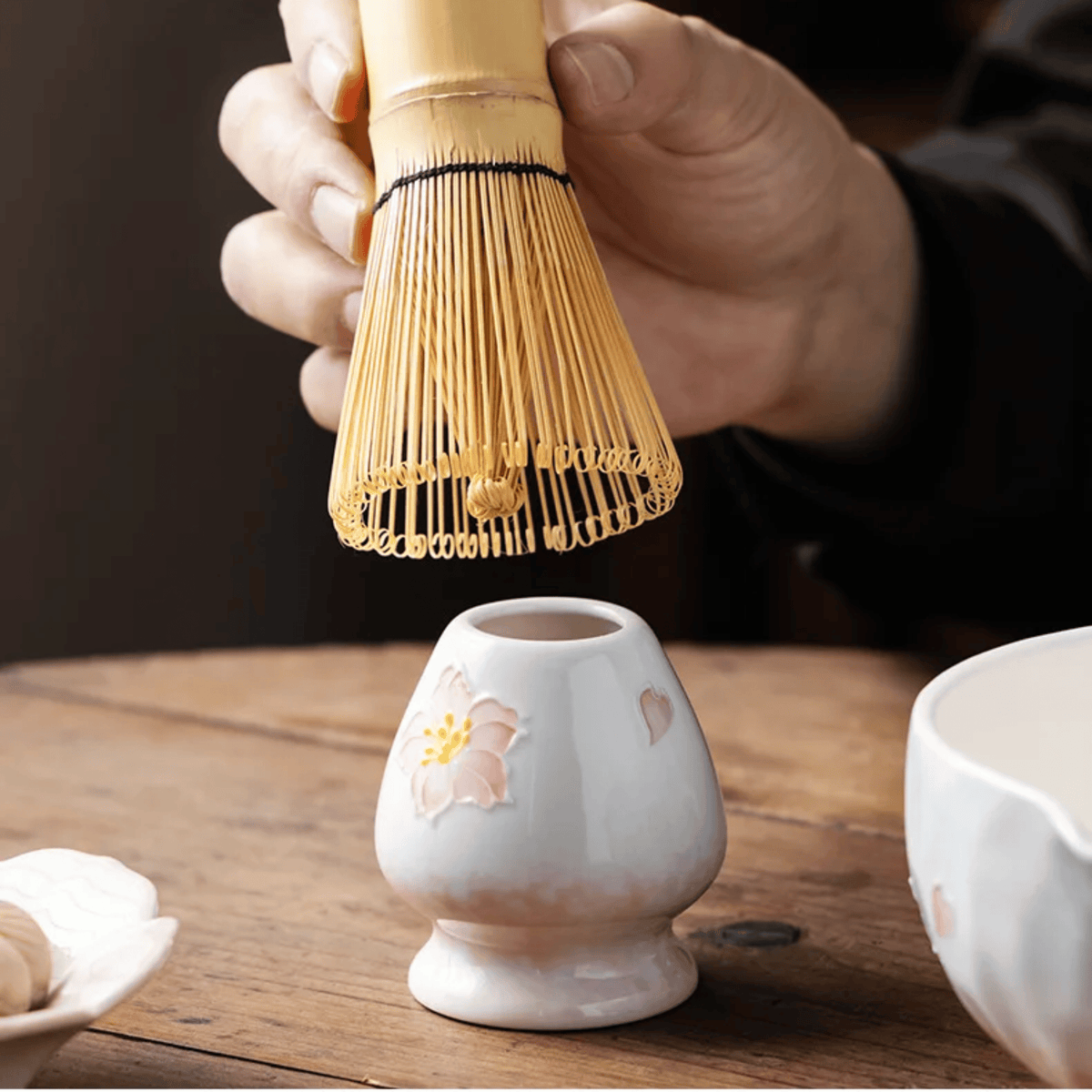 Cherry Blossom Matcha Tea Set, 5 Pieces