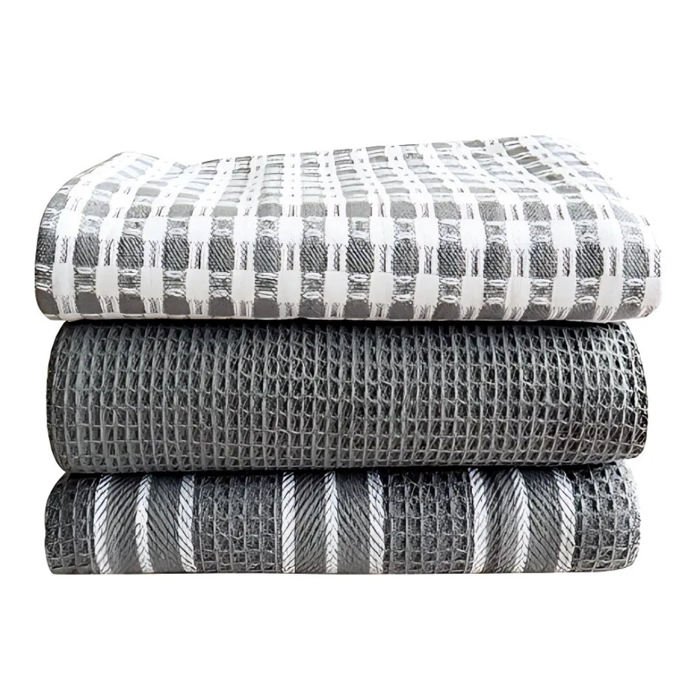 Kitchen Tea Towels, Set of 3 Absorbent Cleaning Cloths - product view 12