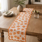 Leaf Lace Table Runner with Scalloped Edge, 33 x 183 cm - product view 10