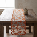 Leaf Lace Table Runner with Scalloped Edge, 33 x 183 cm - product view 1