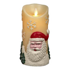 Flameless LED Christmas Candle, 18 cm