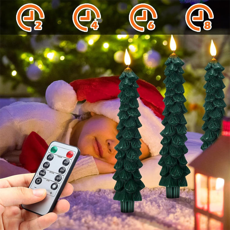 Flameless LED Christmas Tree Candles