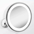 10x LED Suction-Cup Makeup Mirror with Swivel Mount
