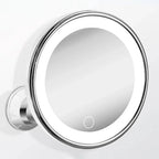 10x LED Suction-Cup Makeup Mirror with Swivel Mount
