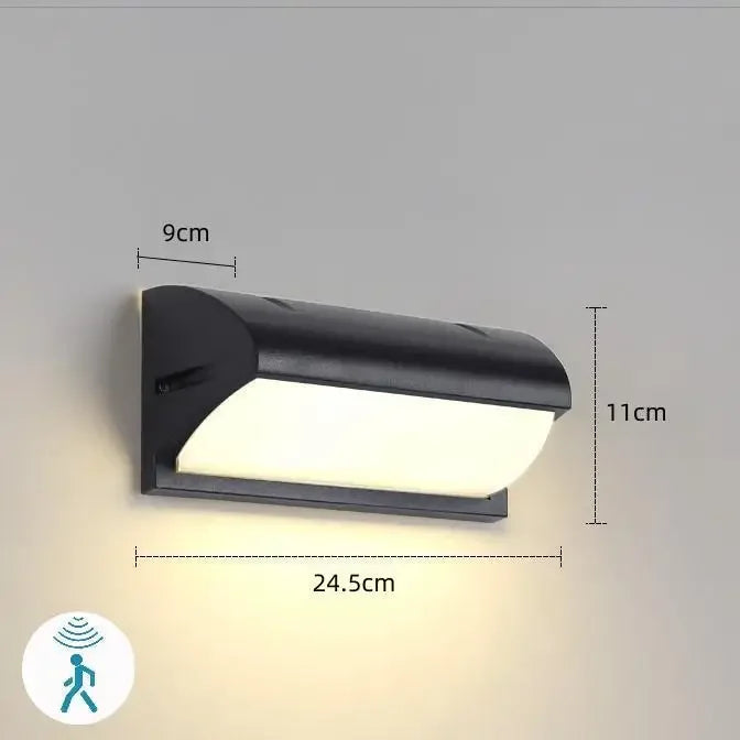 Outdoor LED Wall Light with Optional Motion Sensor