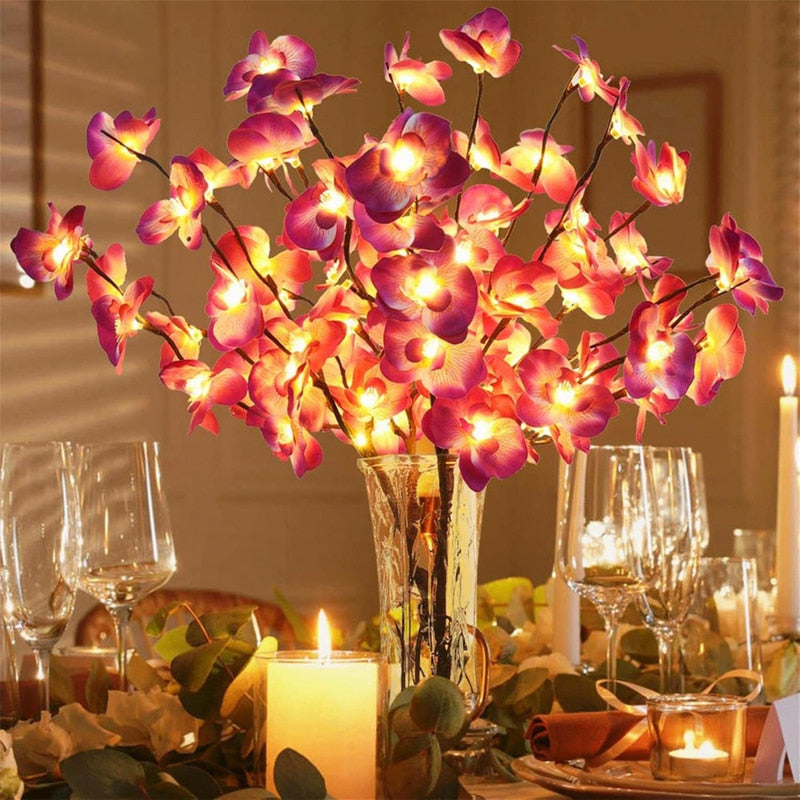 LED Lighted Branches, Battery-Powered Decorative Flower Stems - product view 24