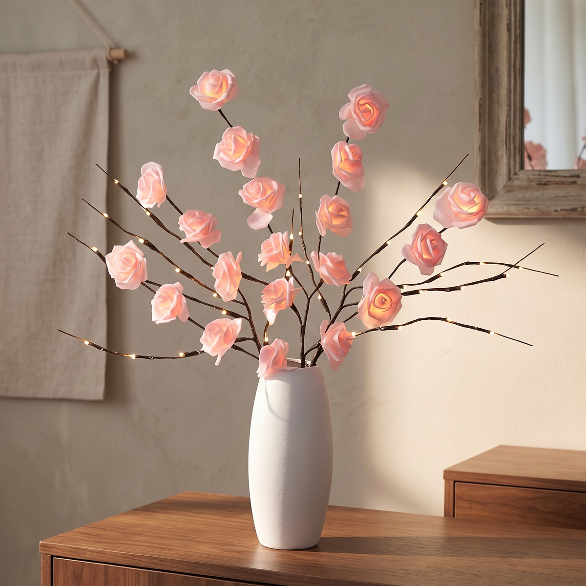 LED Lighted Branches, Battery-Powered Decorative Flower Stems - product view 10