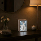 Lighted Tissue Box, Decorative Dress Design with USB or Battery Power - product view 7